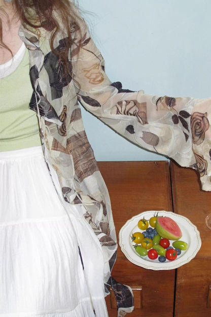 Summer Lace Long Cardigan