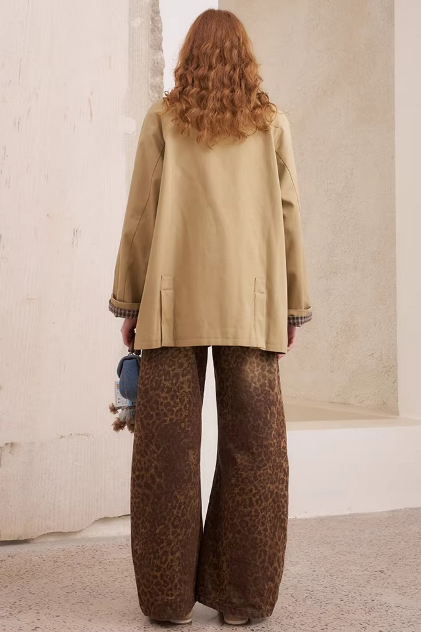 Hooded Brown Jacket Matching Set