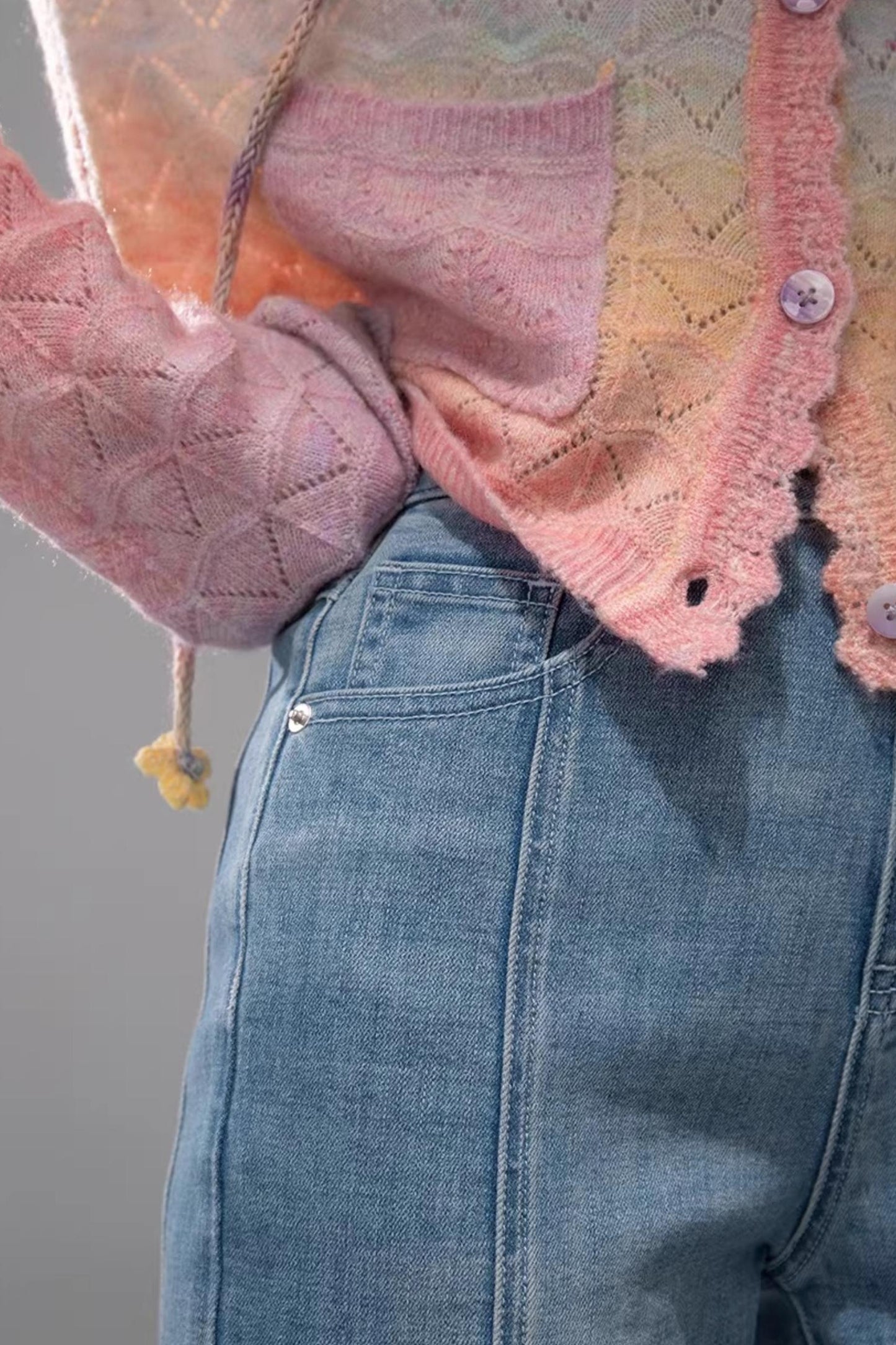 Starlight Blue Rhinestone Jeans