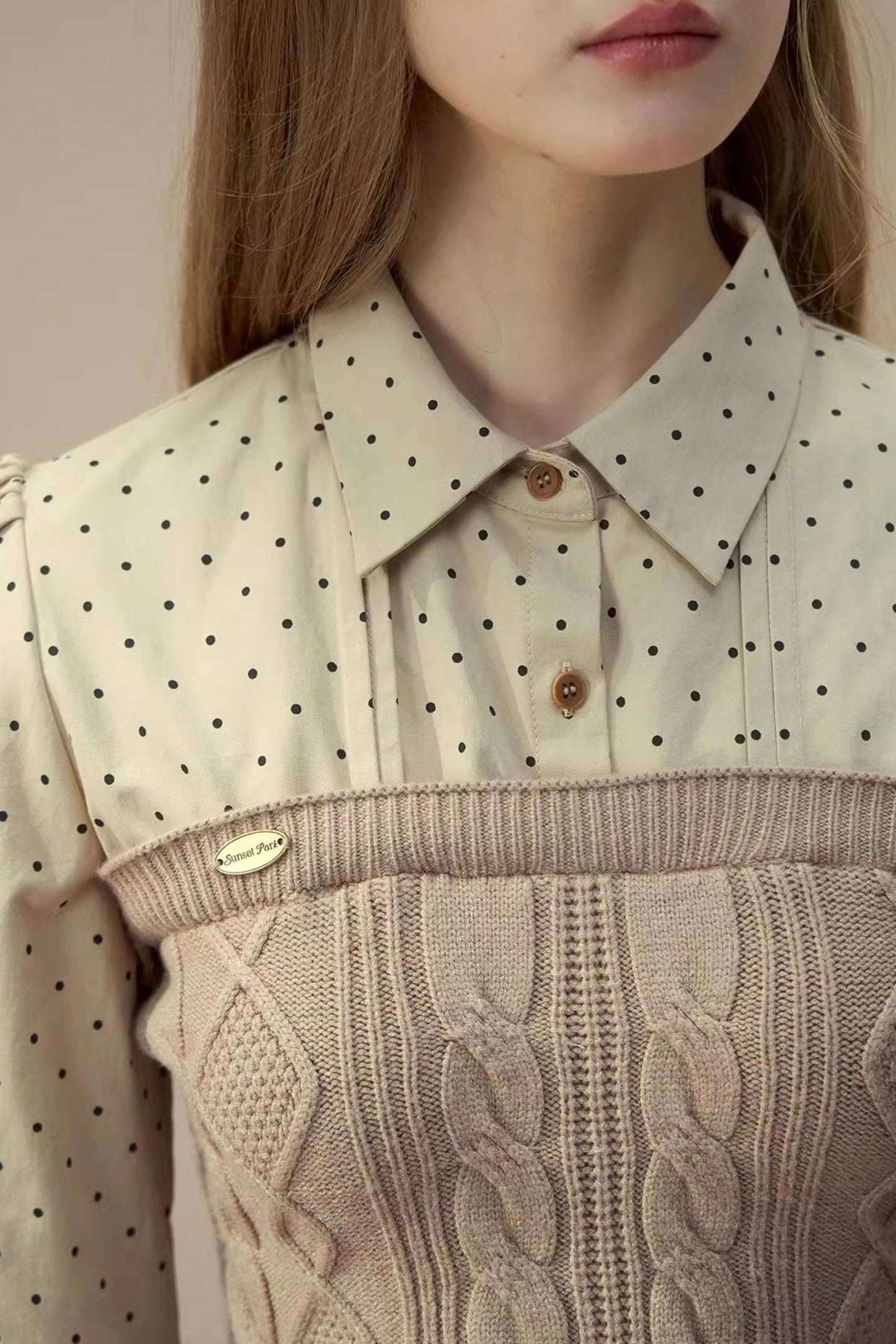 Collegiate Dot Pleats Set-Up