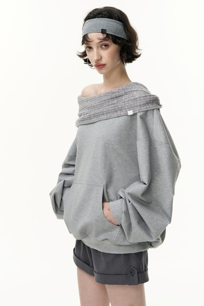 Loose Hooded Sweatshirt
