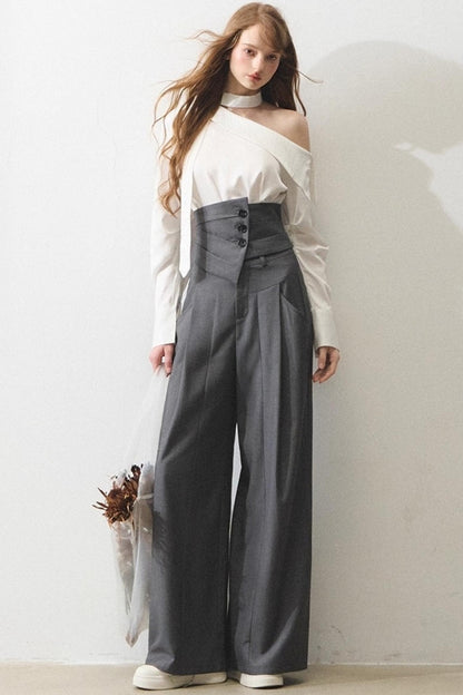 Mint Asymmetrical Shirt Set-Up