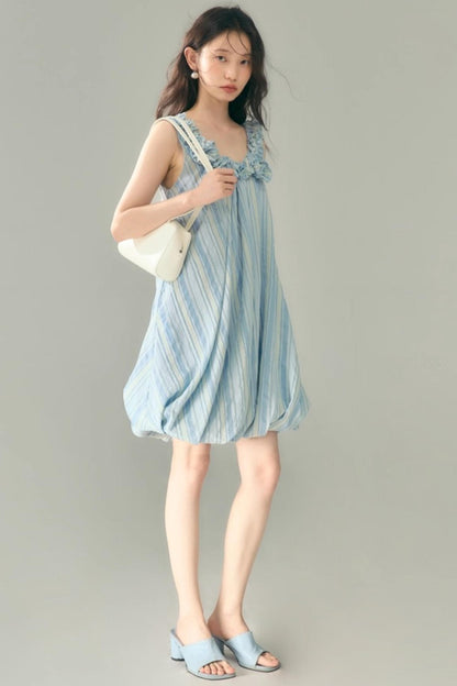 U-Neck Embroidered Dress