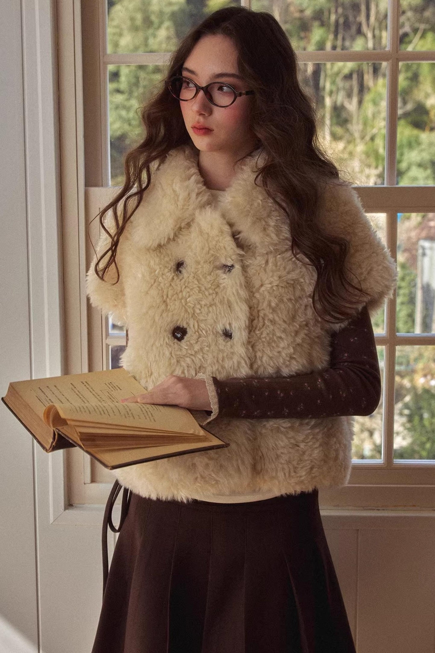 Retro Eco-Friendly Fur Jacket