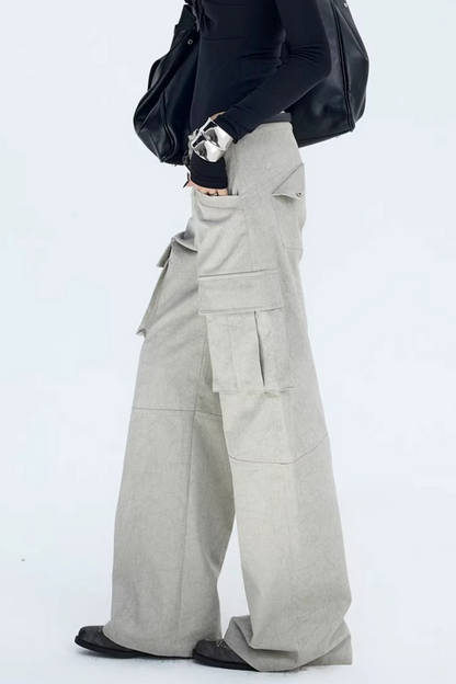 Vintage Glacier Gray Workwear Pants