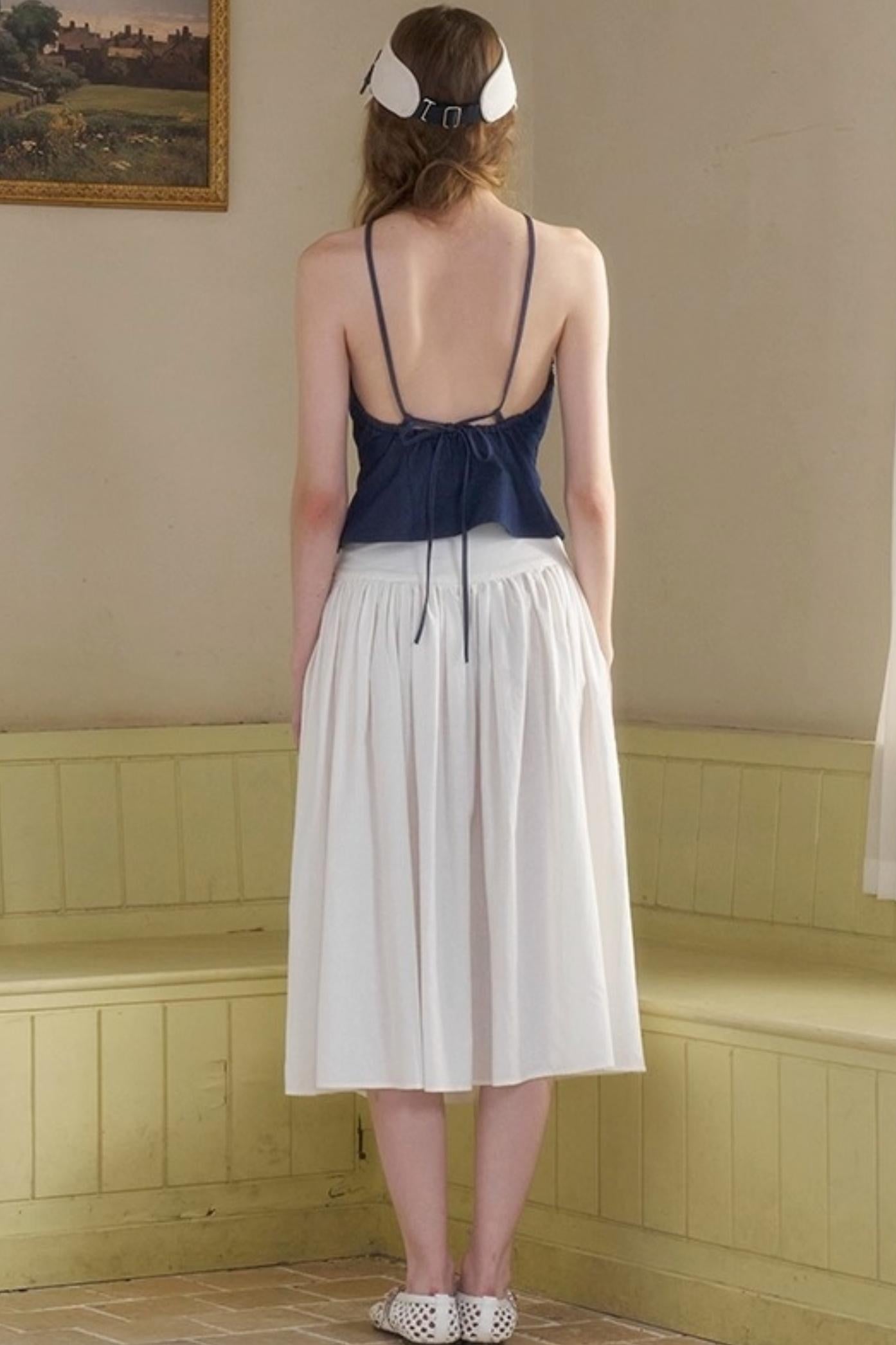 Retro Loose A-Line Stripe Skirt