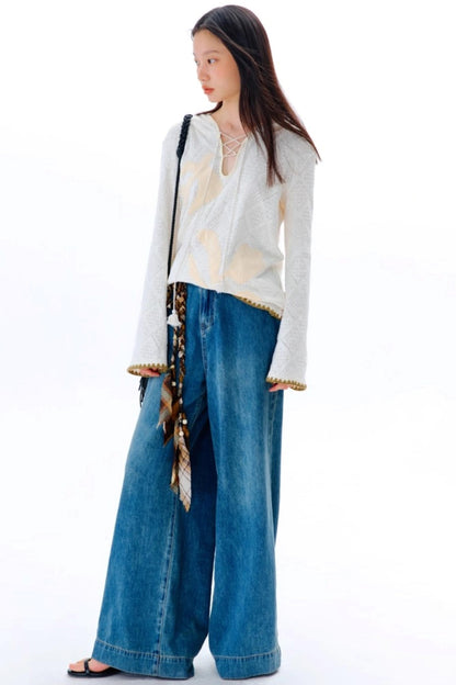 Wilderness Floral Knitted Long Sleeve T-shirt