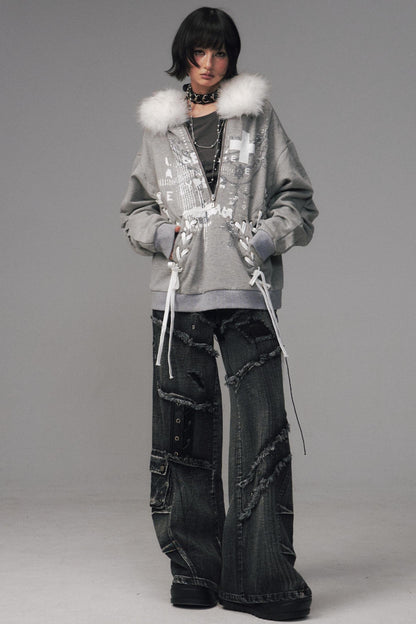 Back Garden Light Zipper Heavy Top