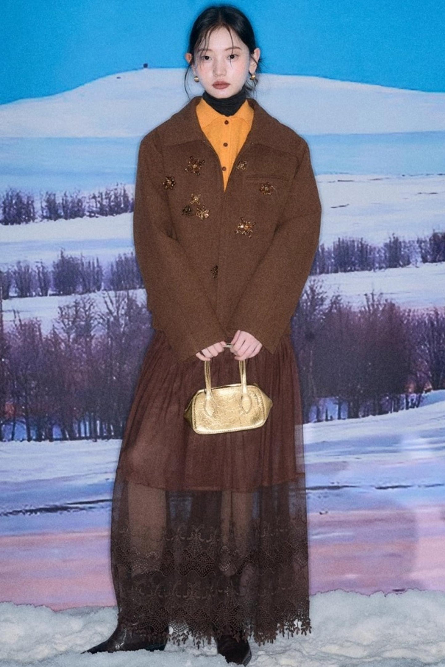 Niche Wool Polo Sweater