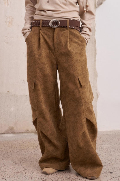 Vintage Print Cargo Pants