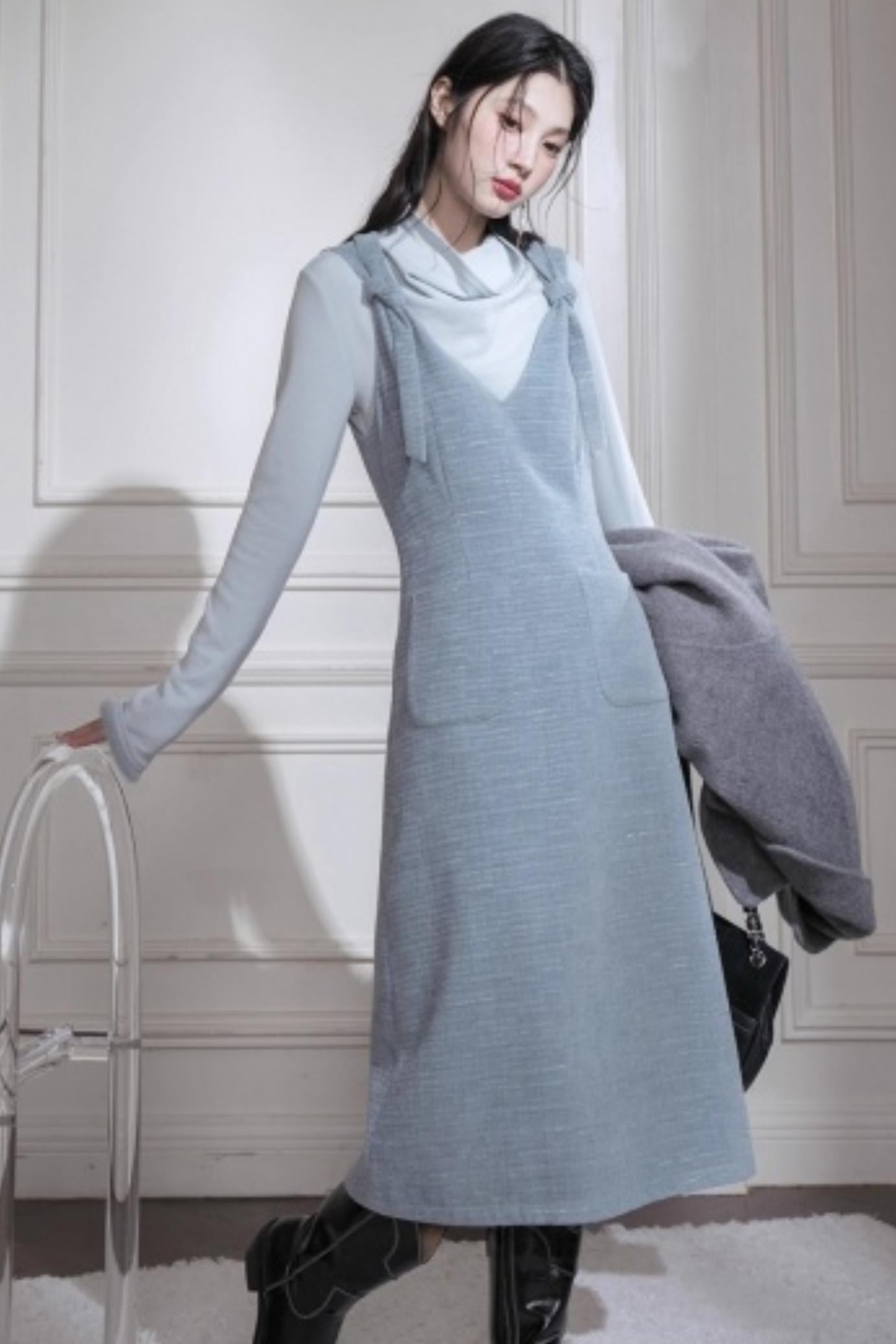 Moonlight Wool Cuff Collar Top