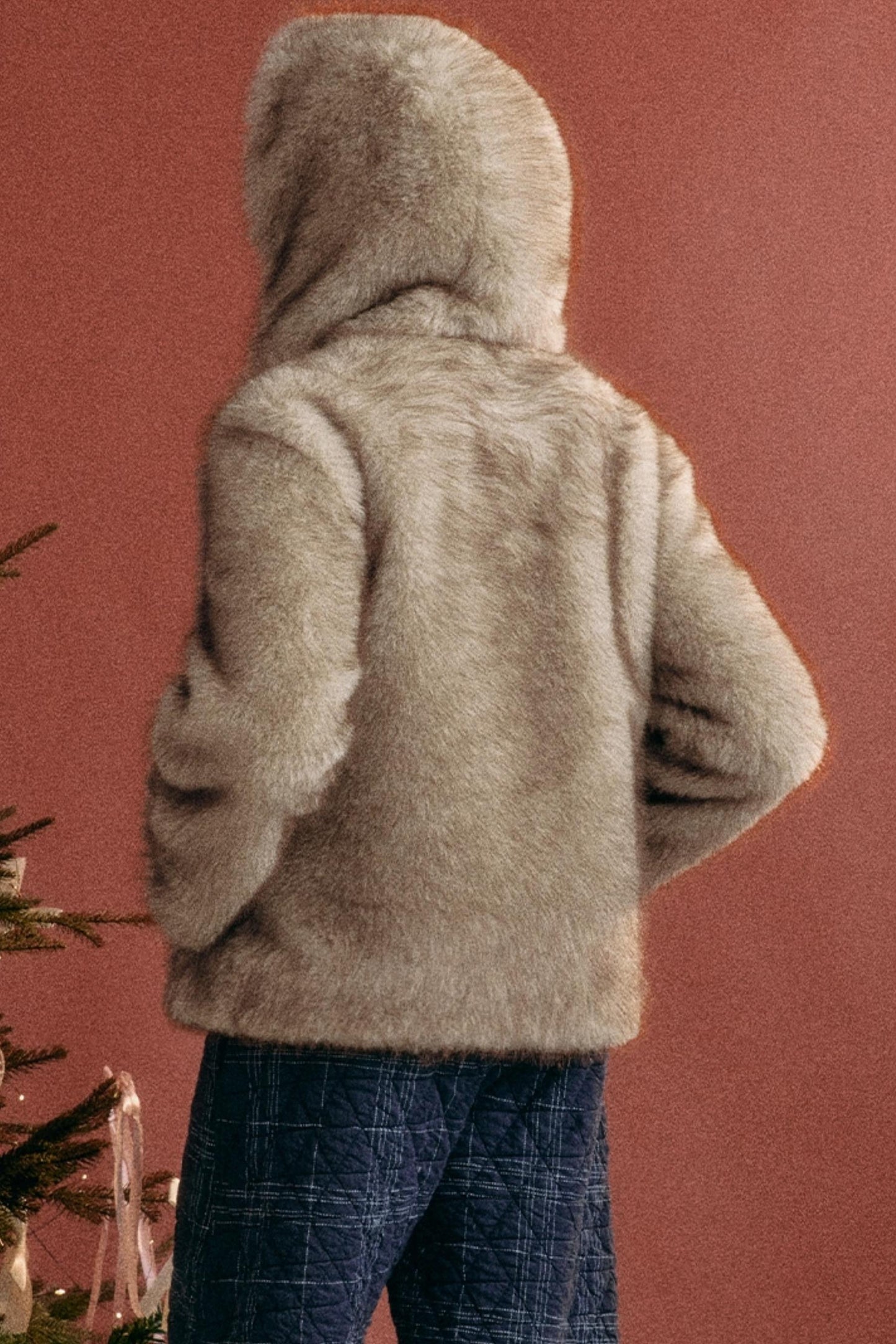 Sweet Girl Hooded Furry Coat