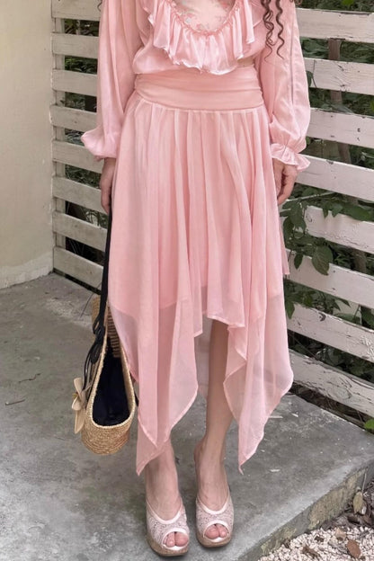 Ruffle Skeleton Skirt Set-Up