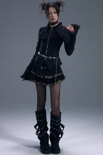 Gothic Vintage Lace Bell Sleeves Top