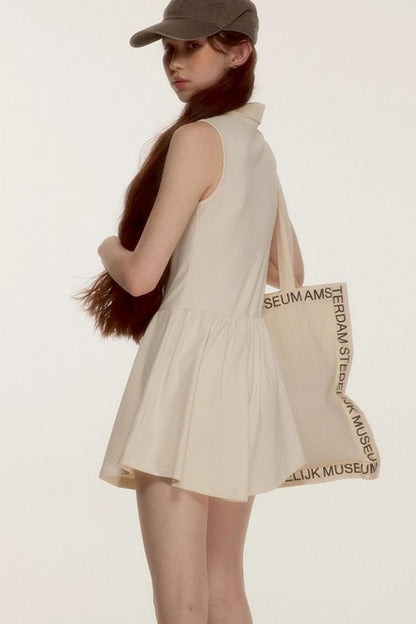 Simple Bow Tennis Dress