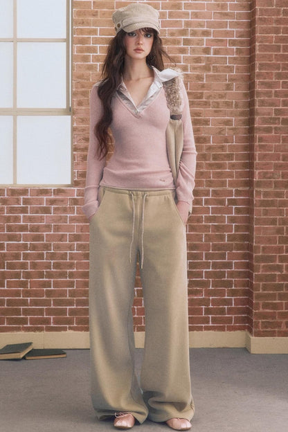 Simple Gray Fleece Sweatpants