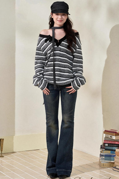 Blue Vintage Slim Denim Trousers