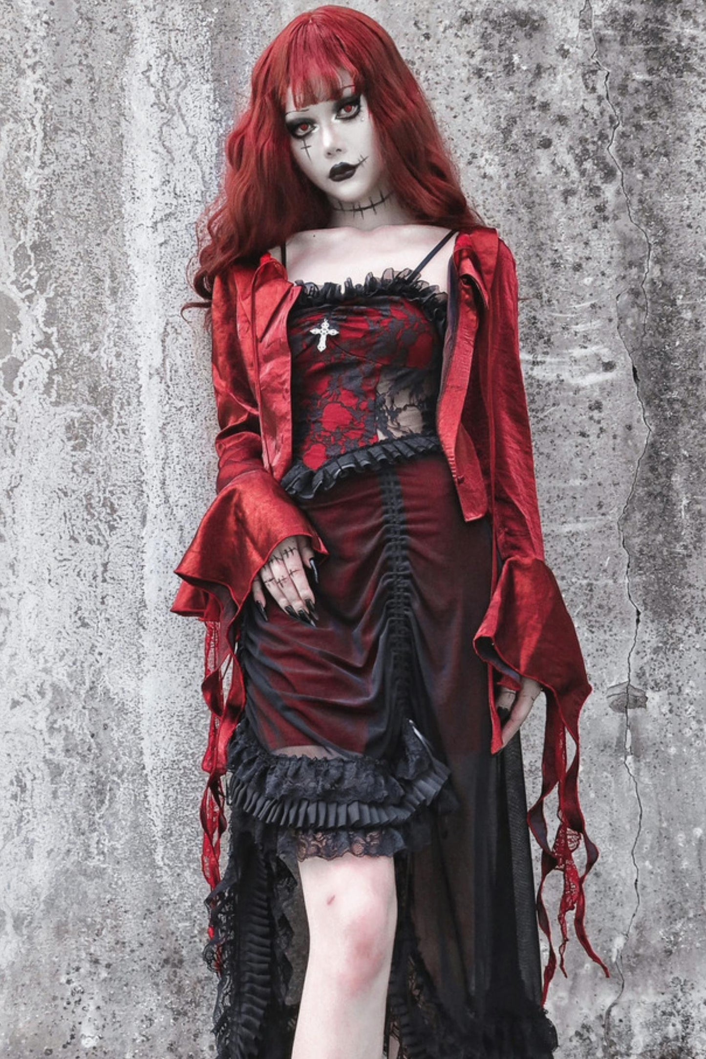 Vampire Blood Red Halterneck Top