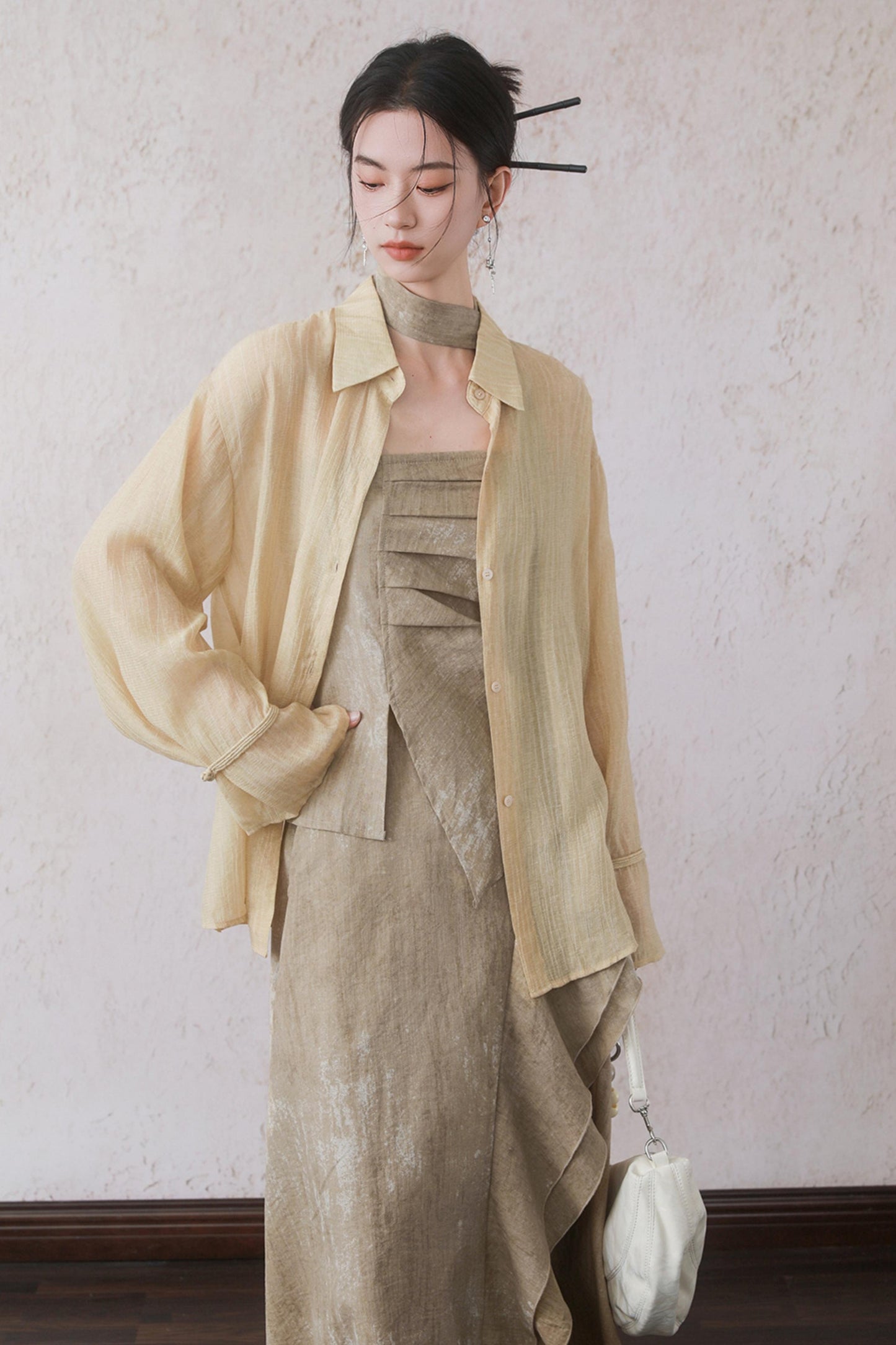 Oat-Dyed Lotus Leaf Ribbon Set