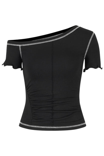 Shoulder Wood Ear Tee