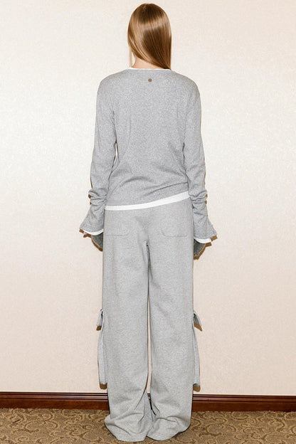 Linen Half-Buttoned Sweater