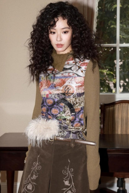 Elk Quest Cashmere Knit Top