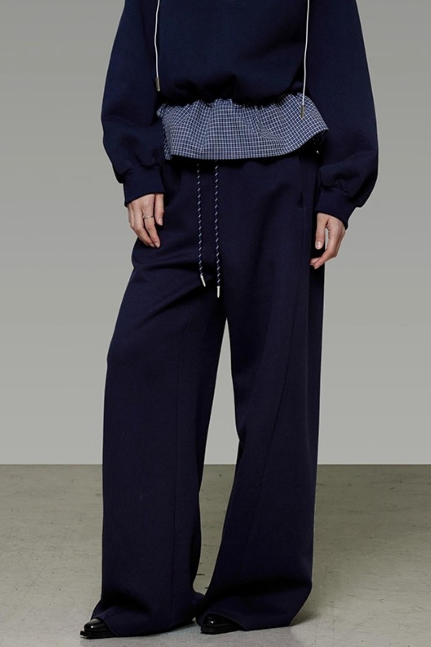 Autumn Drape Slimming Wide-Leg Pants