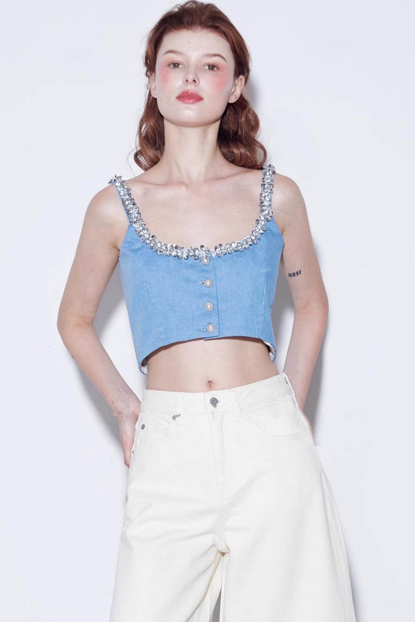 Luxury Denim Undershirt