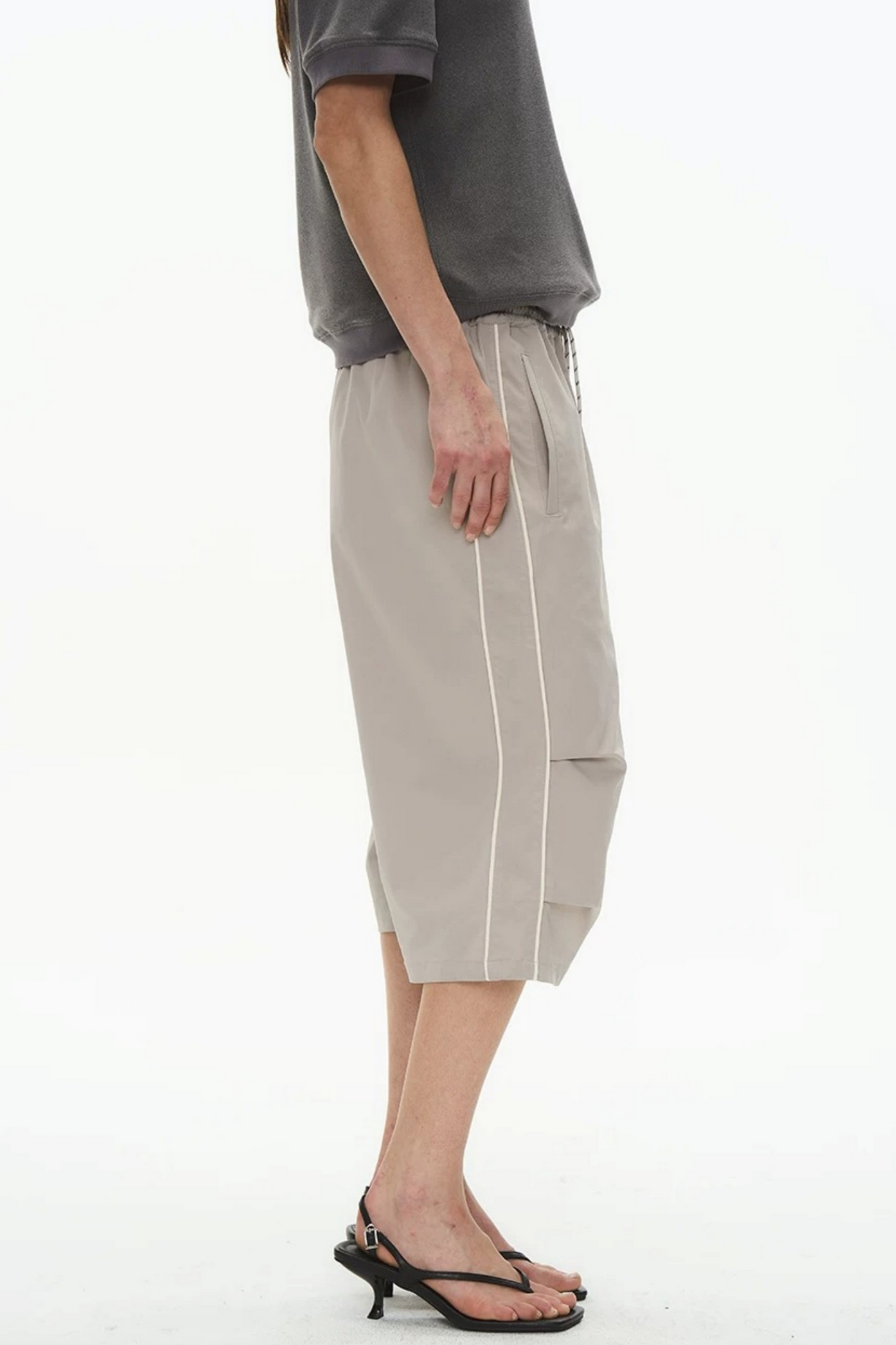 Retro Pleated Cargo Shorts