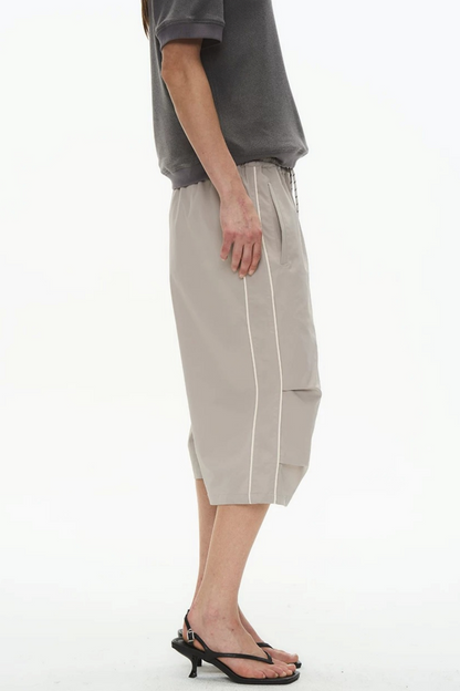 Retro Pleated Cargo Shorts
