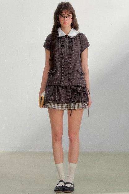 Orderly Wave Floral Skirt Set-Up