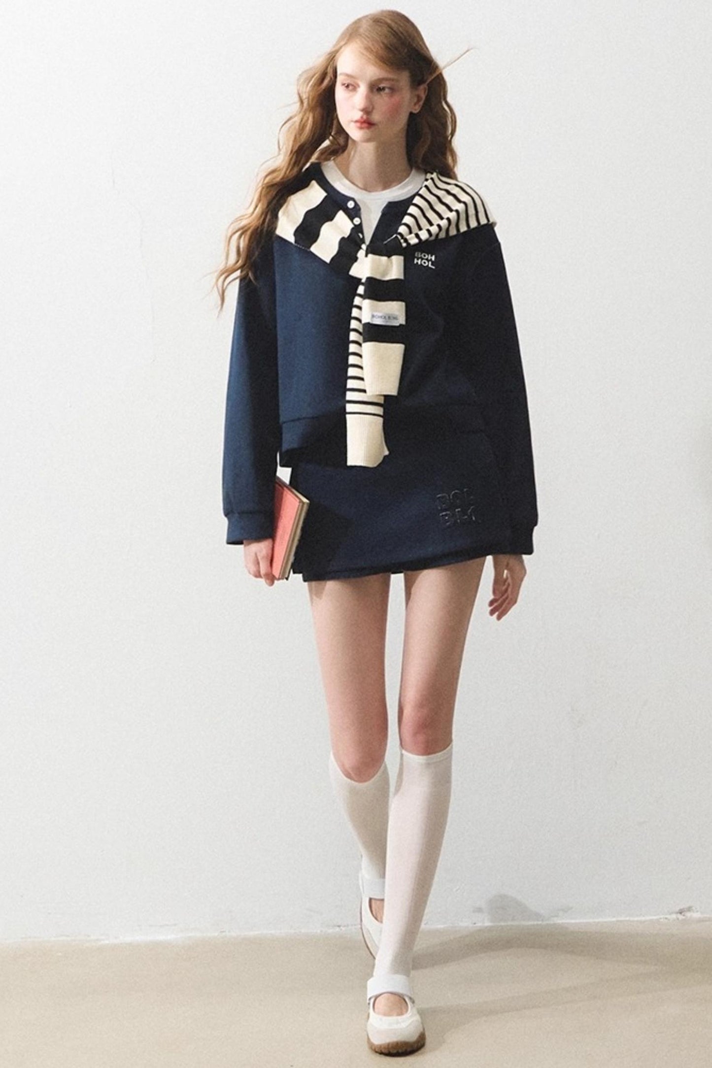 Mint Vintage Doppellagiges Sweatshirt