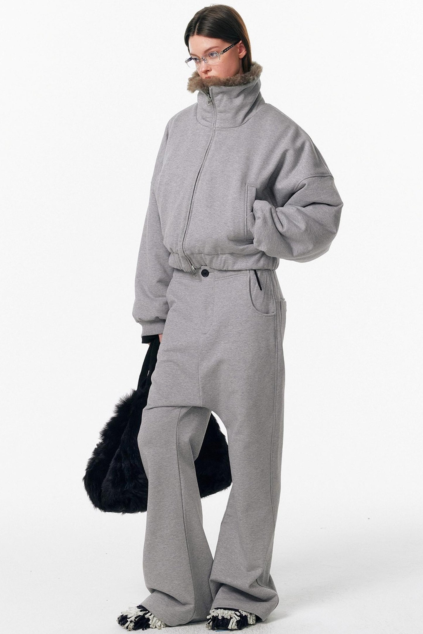 Micro-Flared Walking Pants