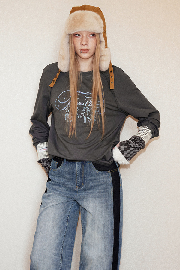 American Retro Pony Blouse
