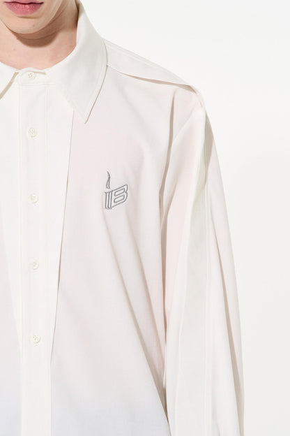 Two-Tone Oversized Long Sleeve Tee