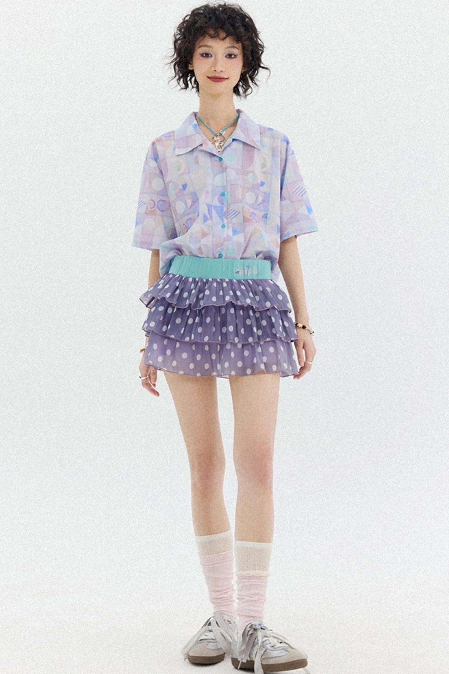 Summer Geometric Blouse