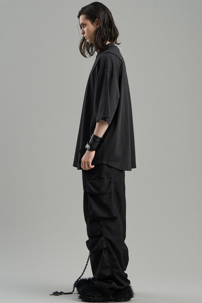 Textured Pocket Work Pants