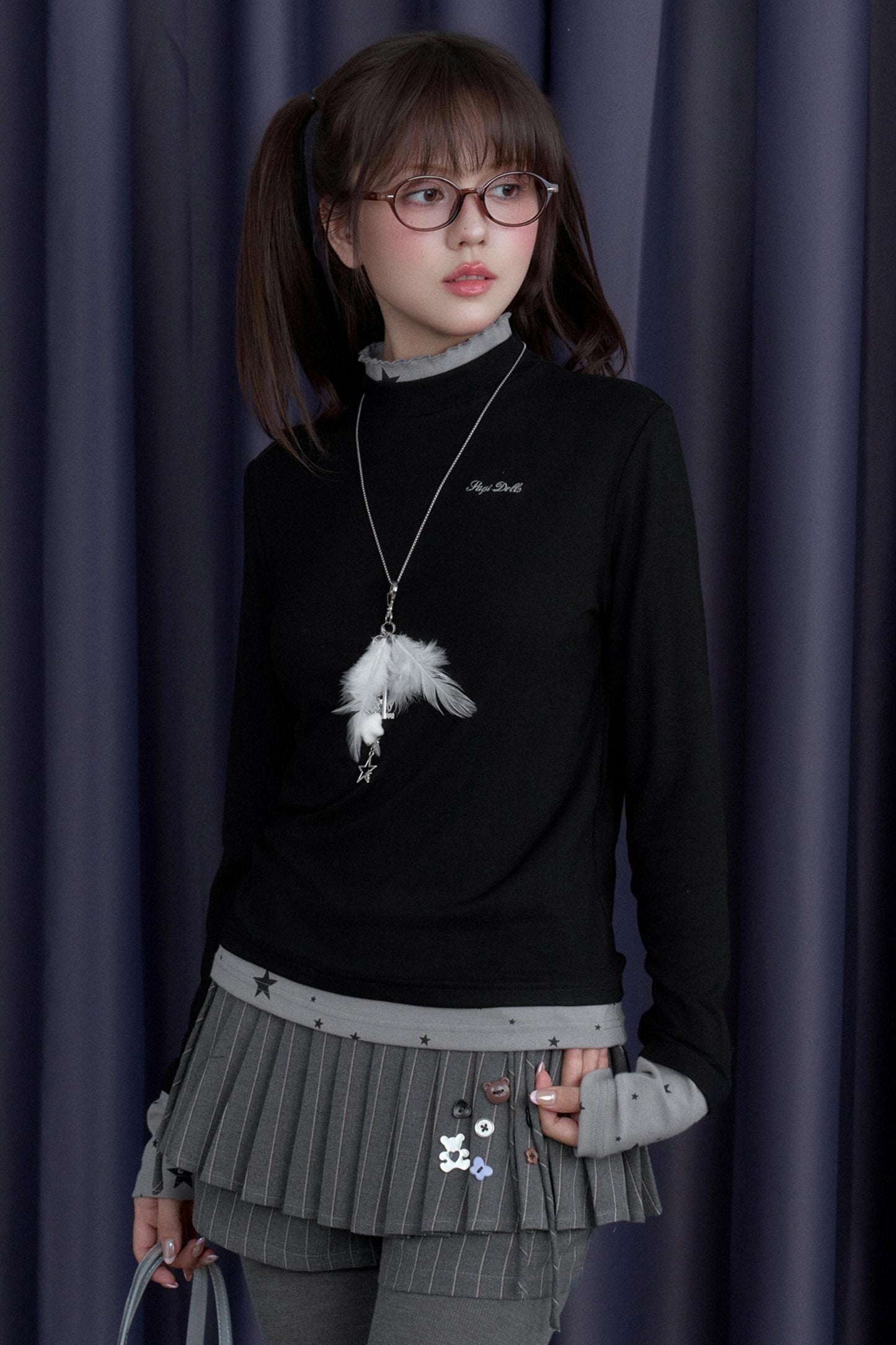 Fighting Spirit High-Neck Base T-Shirt