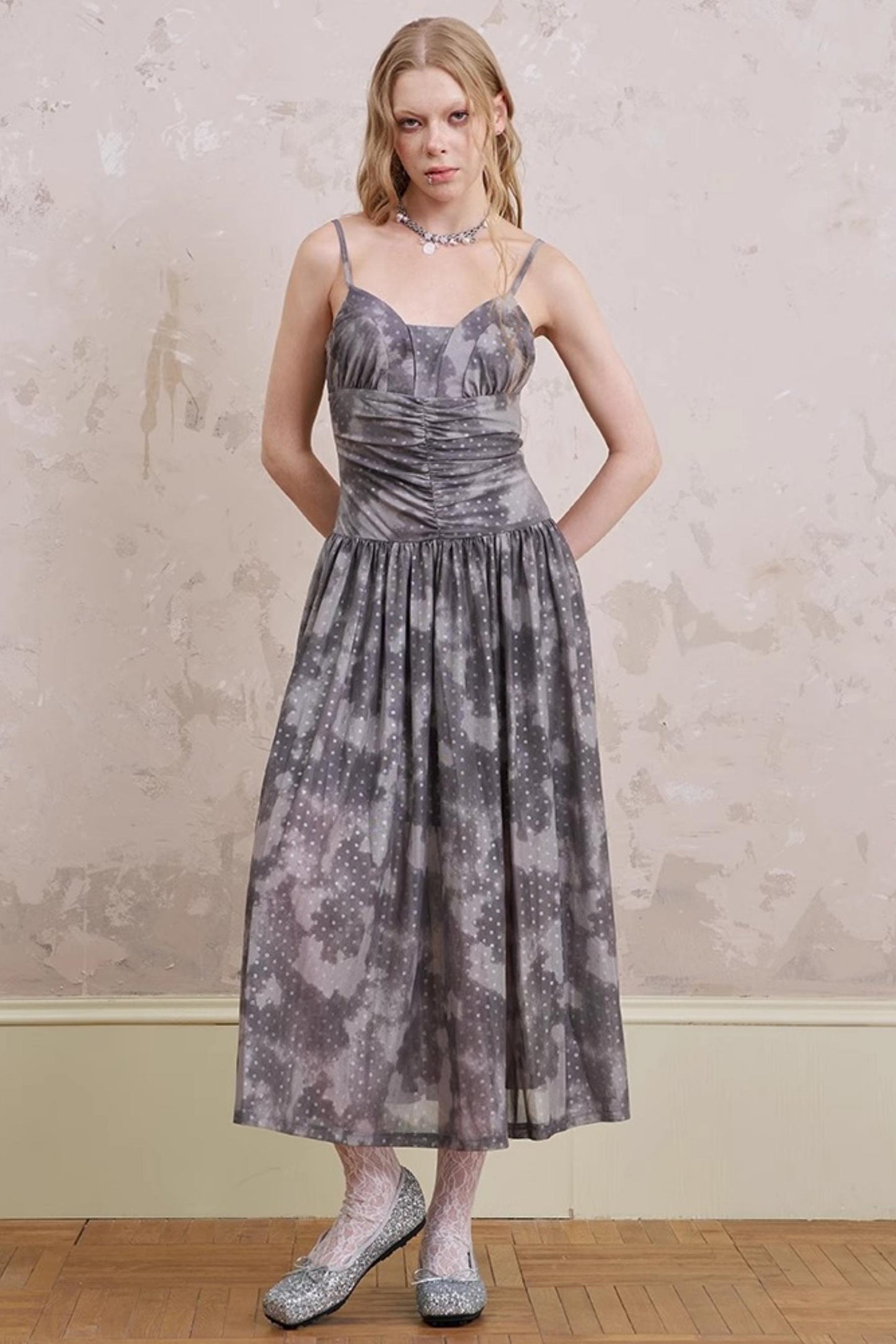 Polka Dot Maxi Dress