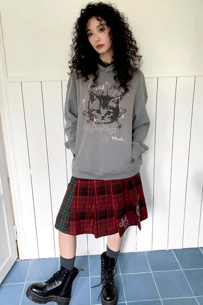 Starburst Rebel Cat Hoodie Jacket