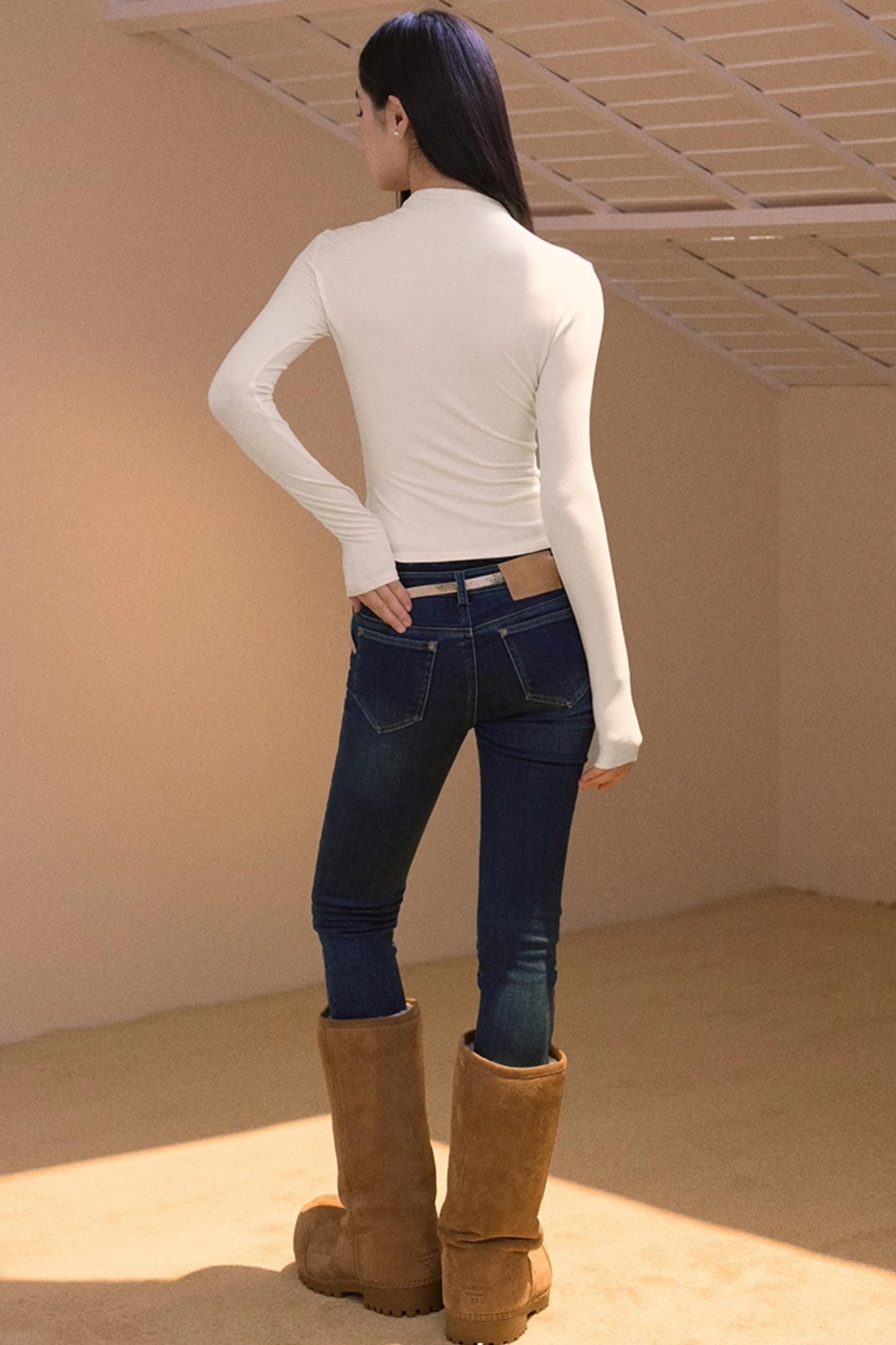 Vintage Fleece-Lined Slim-Fit Jeans