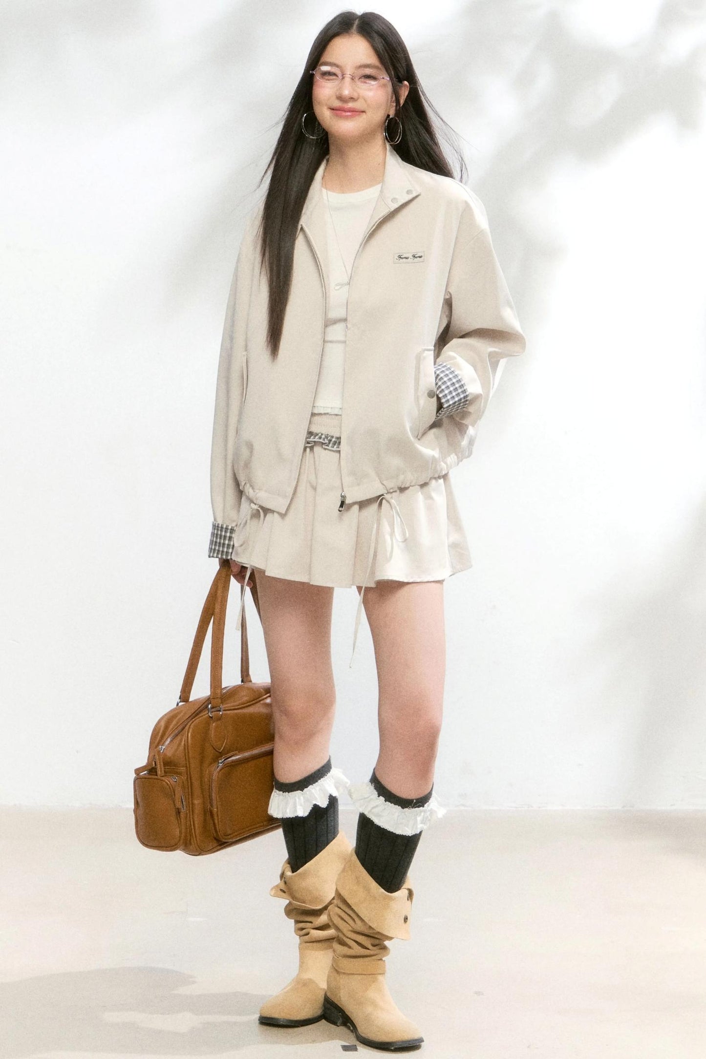 Minimalist Jacket Culotte Skirt Set-Up