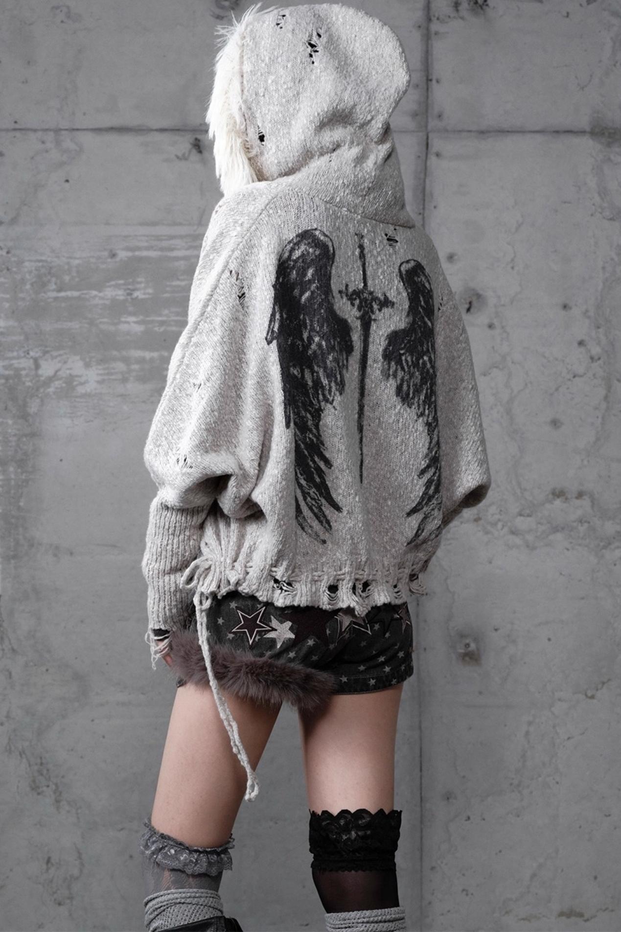 Lazy Vintage Hooded Sweater Coat