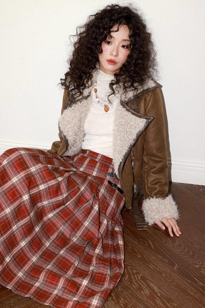 Warm Brown Suede Jacket