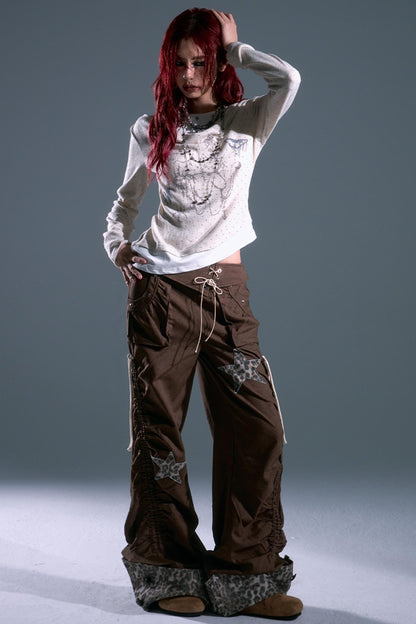 Vintage Polka Dot Swing Collar Top