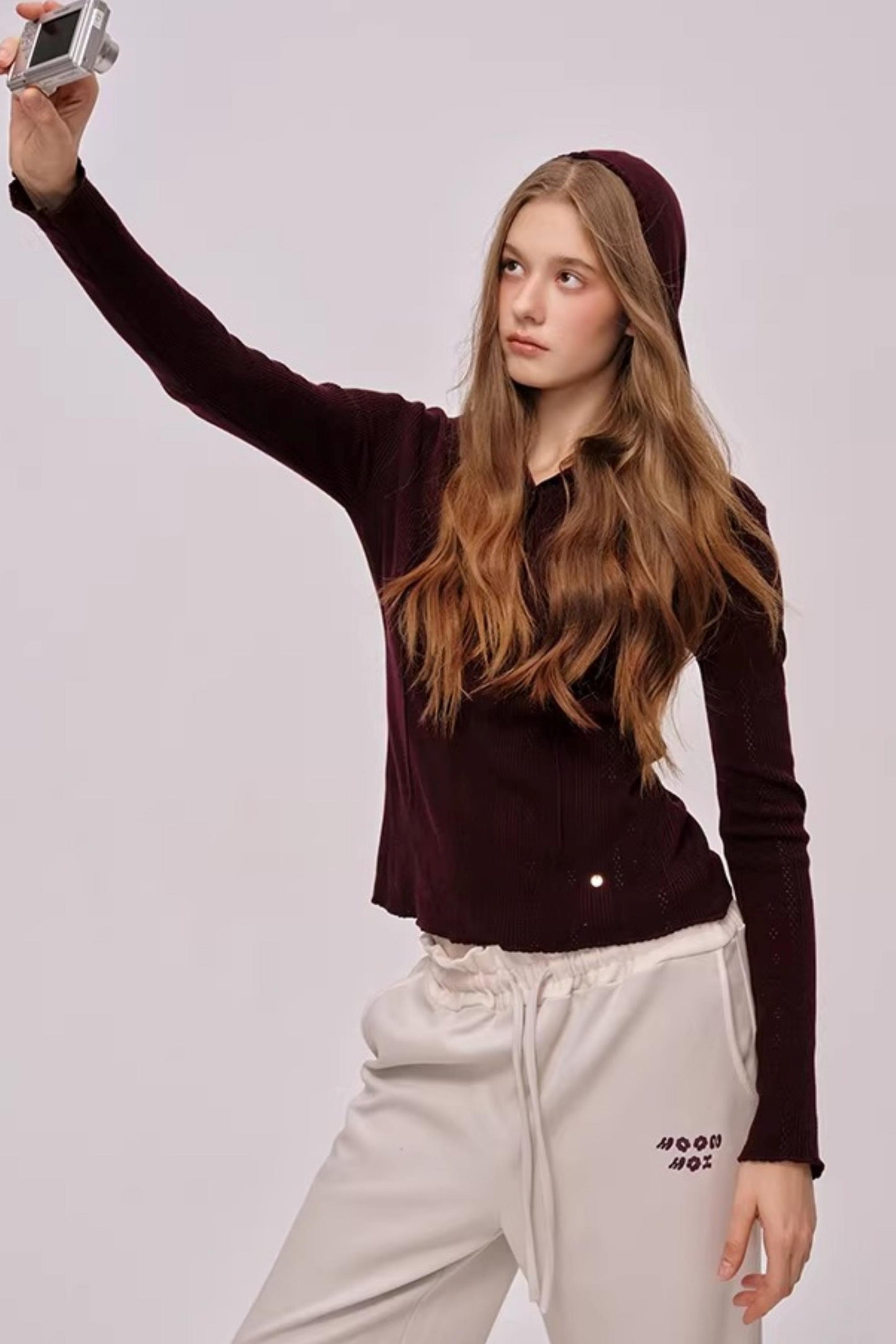 Sheep Wool Silk Hooded Sweater