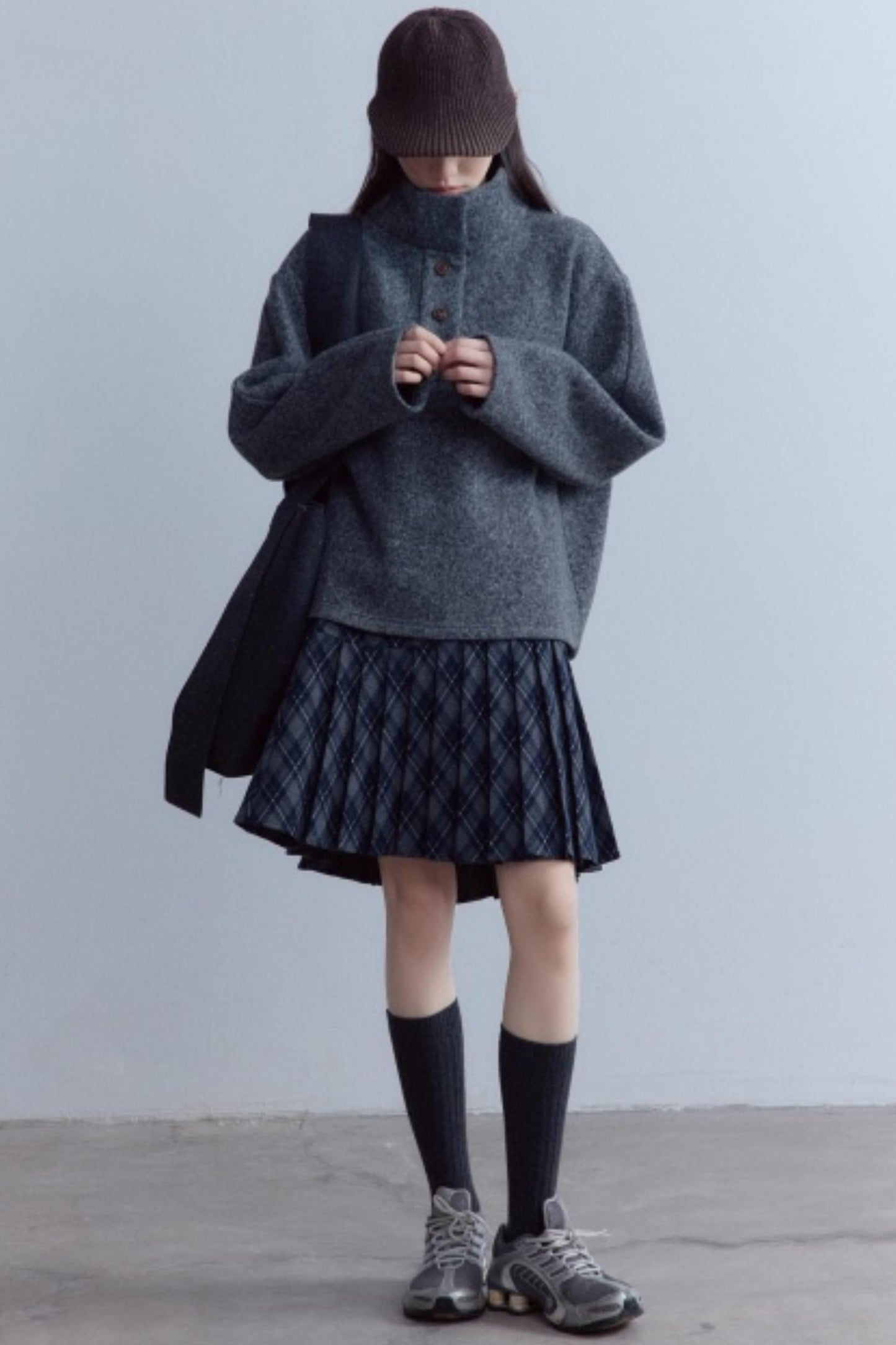 Versatile Scottish Plaid Pleated Skirt