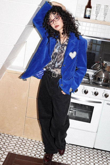 Vintage Leopard Print Cuban Collar Long-Sleeved Shirt