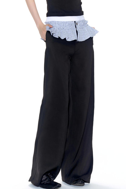 Color Wide-Leg Pants