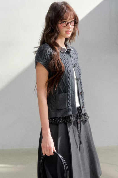 Knitted Korean Two-Piece Sweater